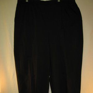 NWT Womens ALFRED DUNNER black elastic pants 20